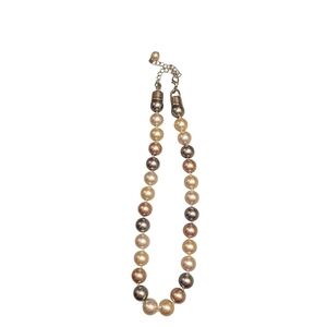 Faux Pearl Necklace Adjustable 18" Multiple Colors 11 mm